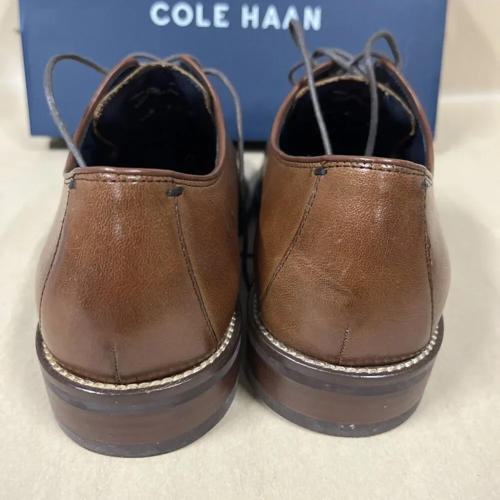Cole Haan Mens Lenox Hill Split OX C11629 British Tan Derby‎ Dress Shoes Sz 9 M